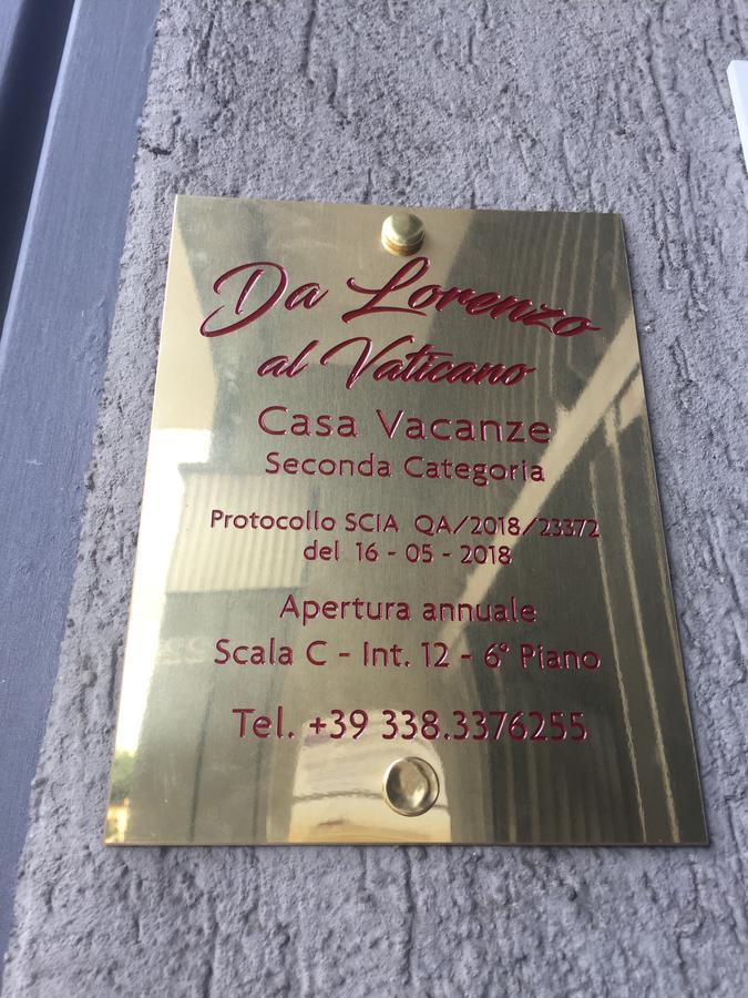 Da Lorenzo Al Vaticano Rome Exterior photo